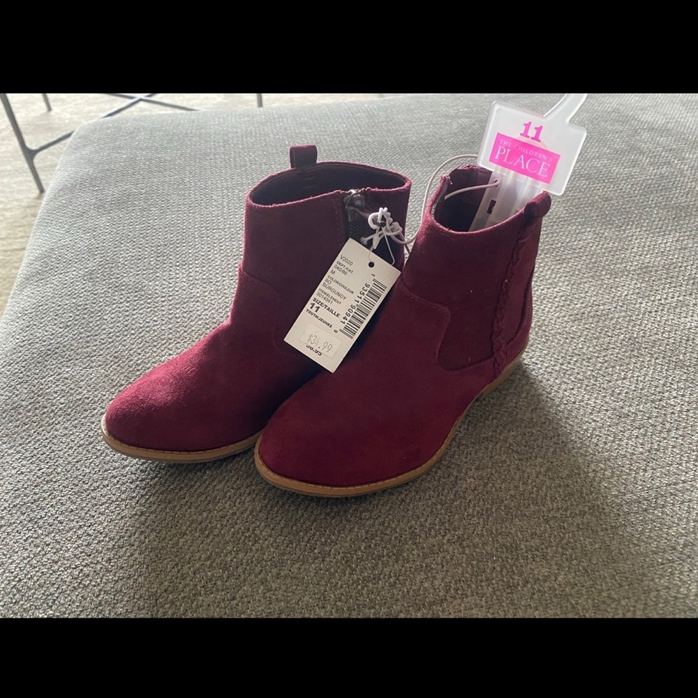 Burgundy Ankle Boots